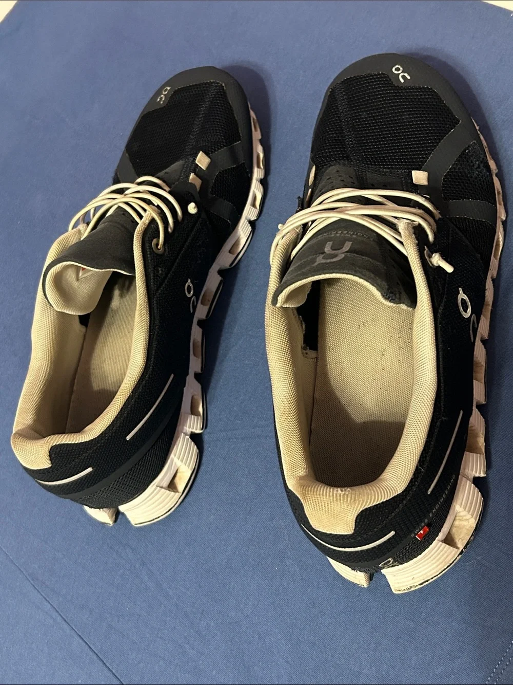 On Running Black and Cream Men’s Sneakers